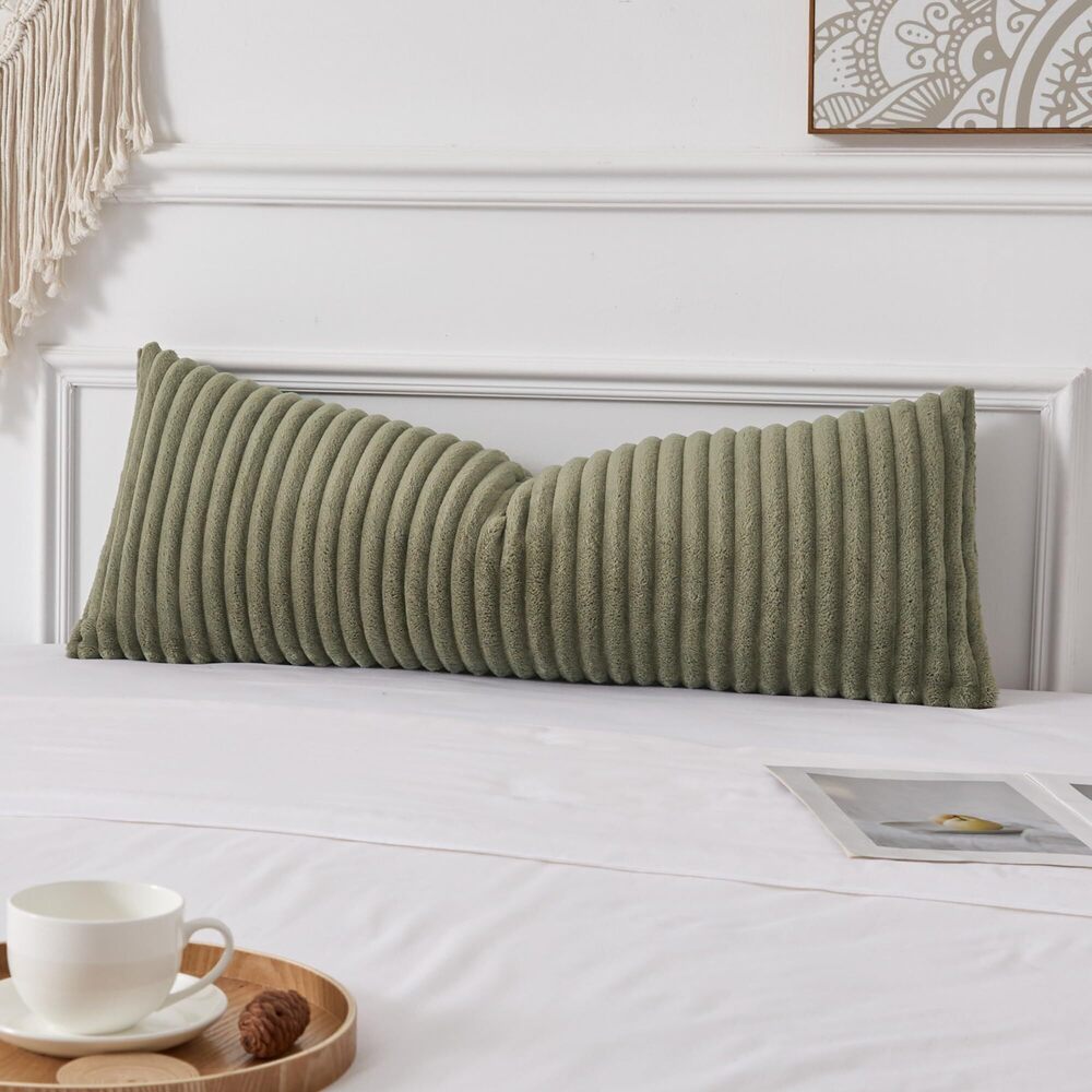 6493 UGASA Long Lumbar Throw Pillow Cover 14x36 Inch Set of 1 Super Soft
